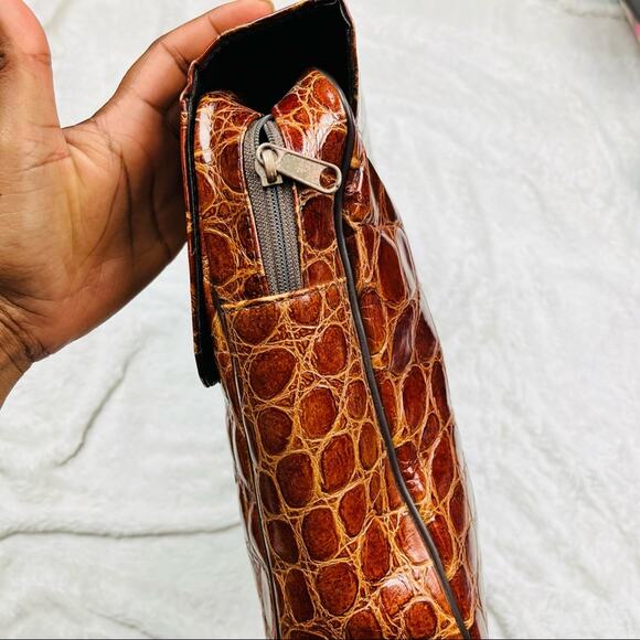 Rare Vintage Atelier Jeannette Leather Croc Embossed set made in Germany - Picture 16 of 16